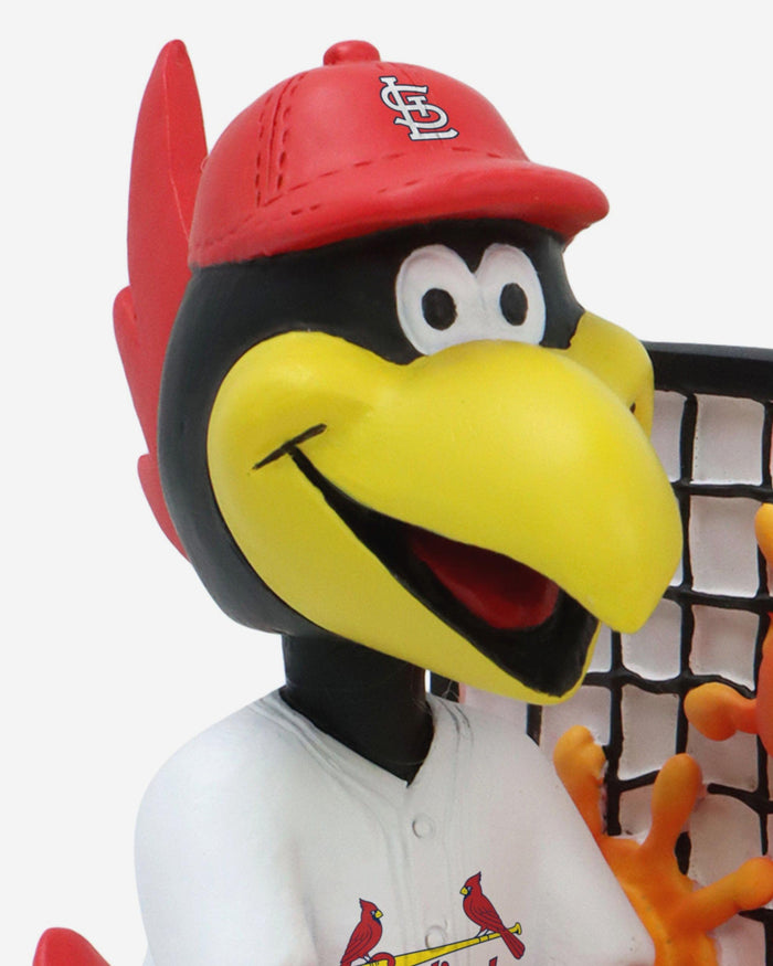 Fredbird St Louis Cardinals 2025 MLB All-Star Peach Mascot Mini Bobblehead Scene FOCO - FOCO.com