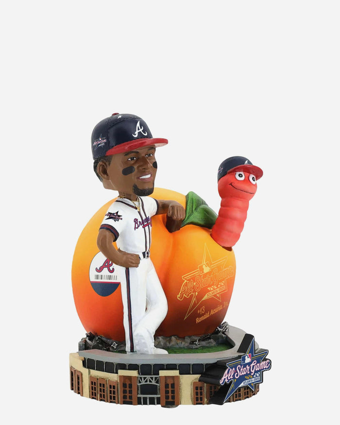 Ronald Acuna Jr Atlanta Braves 2025 MLB All-Star Peach Dual Bobblehead FOCO - FOCO.com