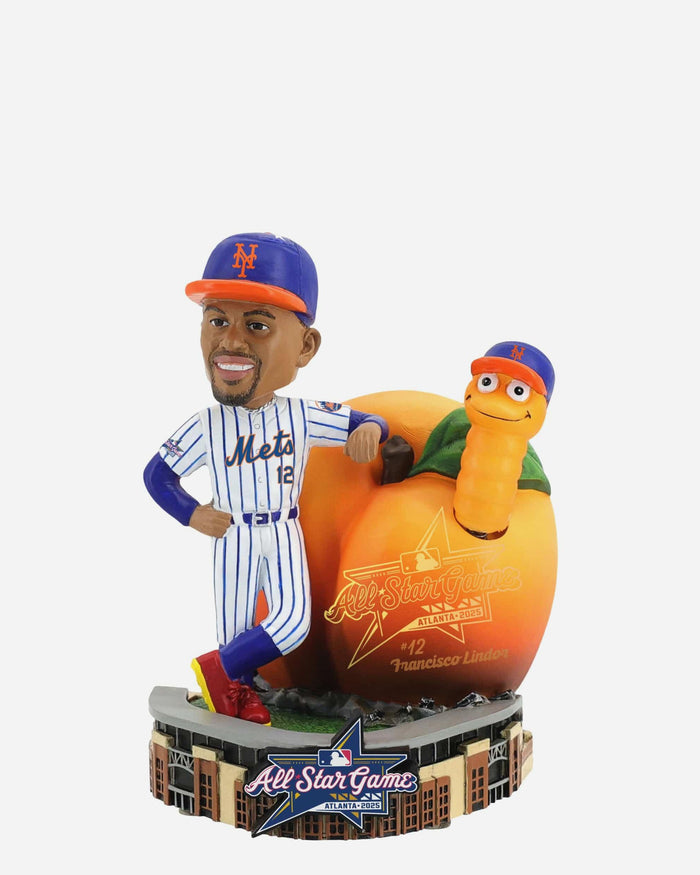Francisco Lindor New York Mets 2025 MLB All-Star Peach Dual Bobblehead FOCO - FOCO.com