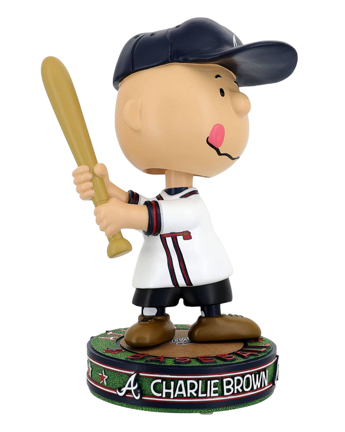 Atlanta Braves Charlie Brown Peanuts Batting Bighead Bobblehead
