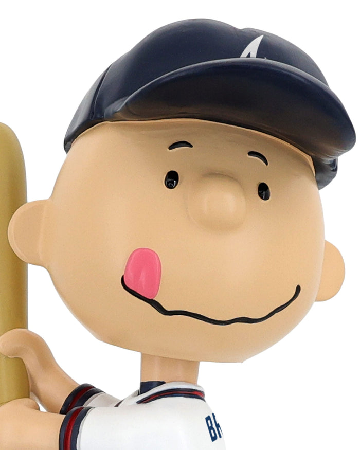 Atlanta Braves Charlie Brown Peanuts Batting Bighead Bobblehead