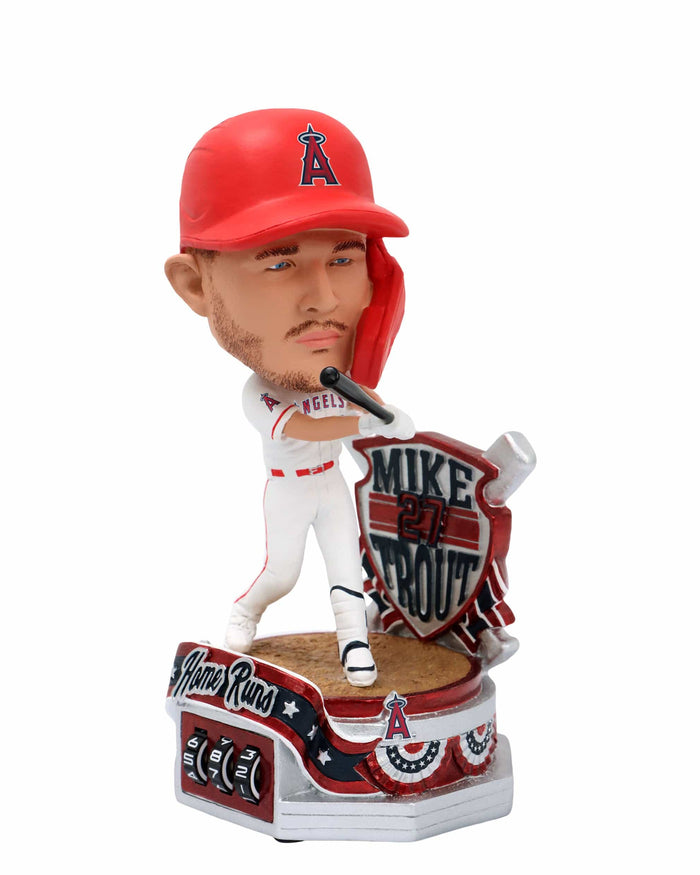 Mike Trout Los Angeles Angels Home Run Counter Medium Bighead Bobblehead