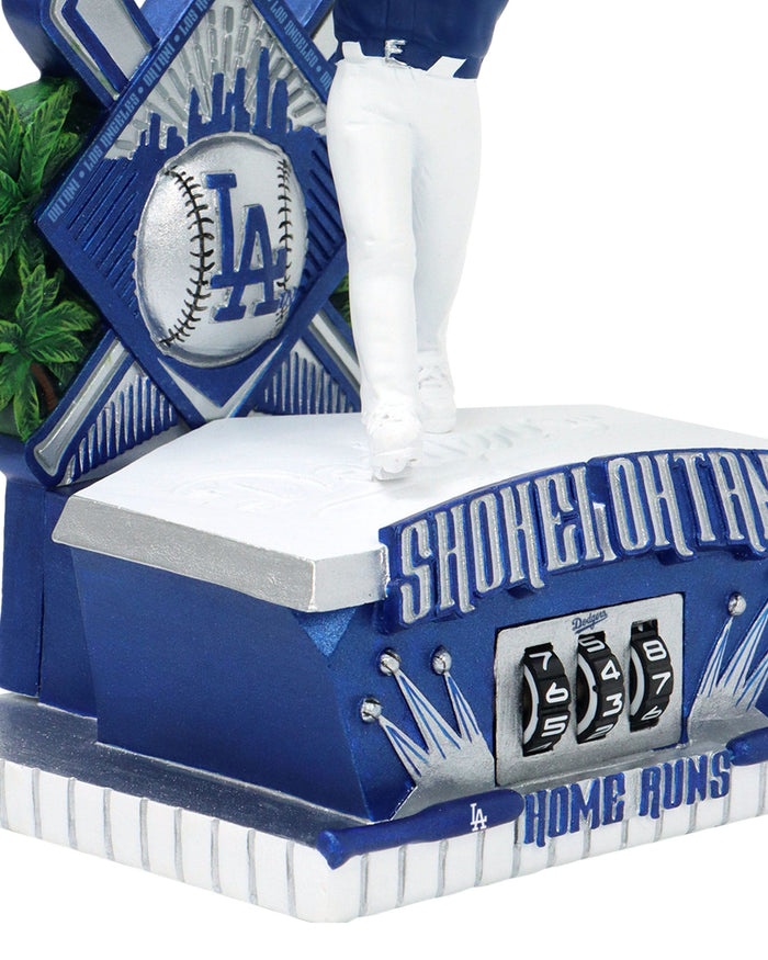Shohei Ohtani Los Angeles Dodgers Blue Uniform Home Run Counter Medium Bighead Bobblehead