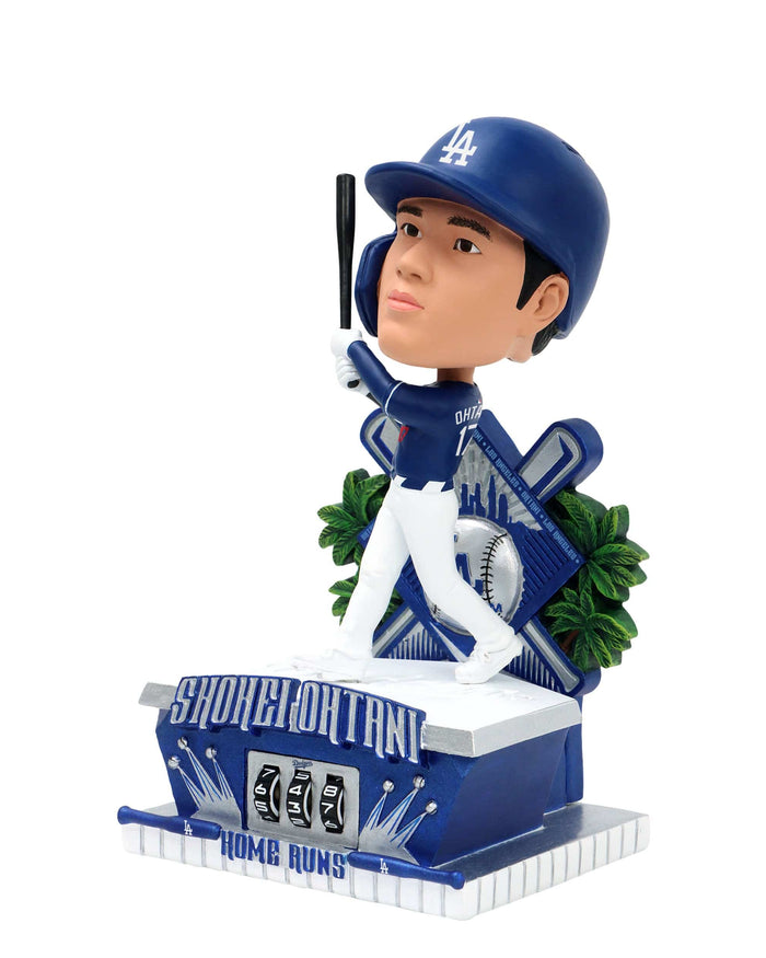 Shohei Ohtani Los Angeles Dodgers Blue Uniform Home Run Counter Medium Bighead Bobblehead
