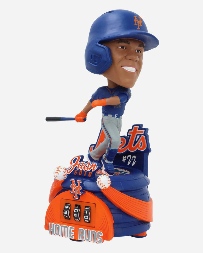 Juan Soto New York Mets Blue Uniform Home Run Counter Medium Bighead Bobblehead FOCO - FOCO.com