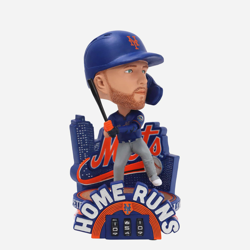 Pete Alonso New York Mets Home Run Counter Medium Bighead Bobblehead FOCO - FOCO.com