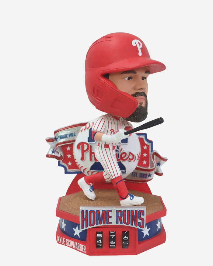 Kyle Schwarber Philadelphia Phillies Home Run Counter Medium Bighead Bobblehead FOCO - FOCO.com