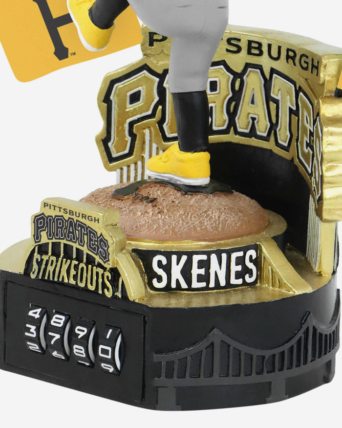 Paul Skenes Pittsburgh Pirates Strike Out Counter Medium Bighead Bobblehead FOCO - FOCO.com