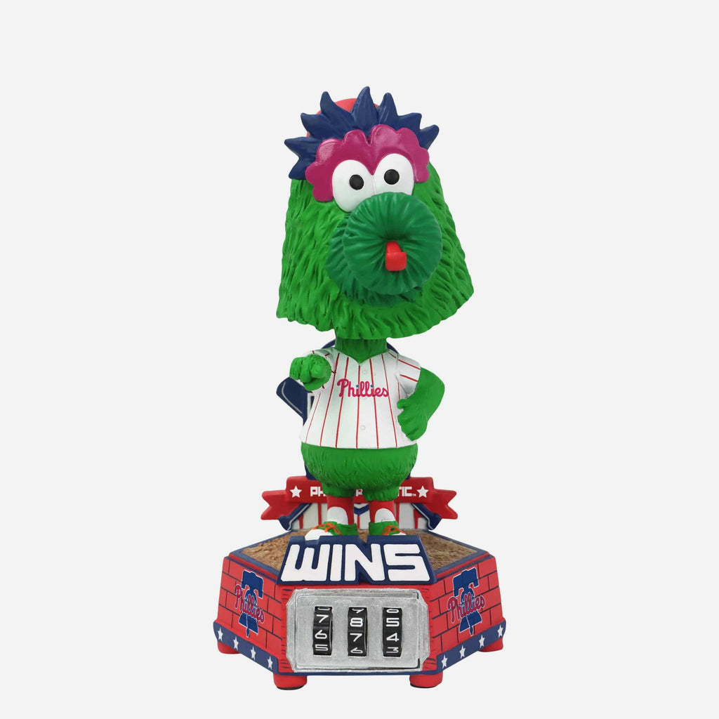 Phillie Phanatic Philadelphia Phillies Win Counter Medium Bighead Bobblehead FOCO - FOCO.com