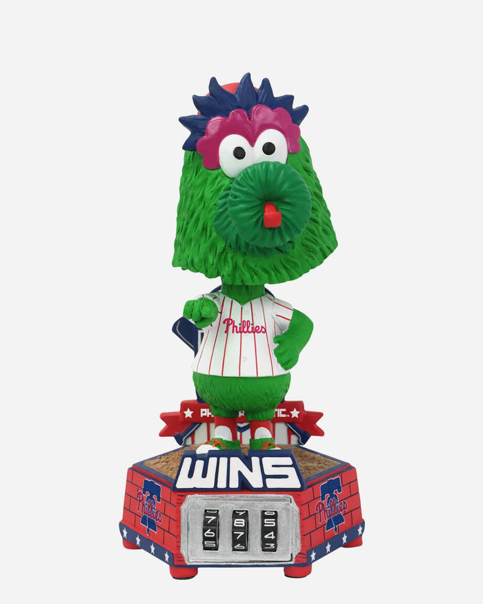 Phillie Phanatic Philadelphia Phillies Win Counter Medium Bighead Bobblehead FOCO - FOCO.com