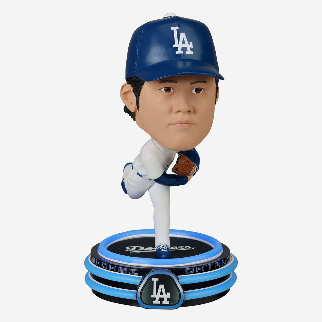 Shohei Ohtani Los Angeles Dodgers Pitcher LED Neon Bighead Bobblehead FOCO - FOCO.com