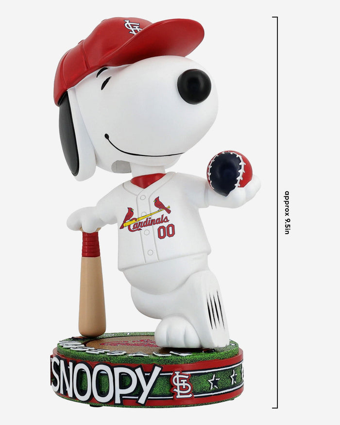 St Louis Cardinals Snoopy Peanuts Batter Up Bighead Bobblehead FOCO - FOCO.com