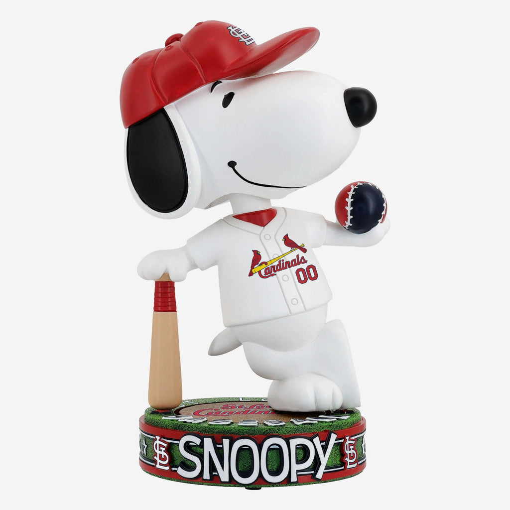 St Louis Cardinals Snoopy Peanuts Batter Up Bighead Bobblehead FOCO - FOCO.com