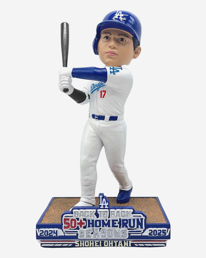Shohei Ohtani Los Angeles Dodgers Back-to-Back 50 Home Run Seasons Bobblehead FOCO - FOCO.com