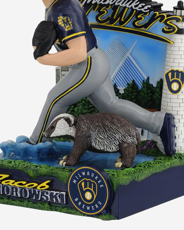 Jacob Misiorowski Milwaukee Brewers Badger State Bobblehead FOCO - FOCO.com