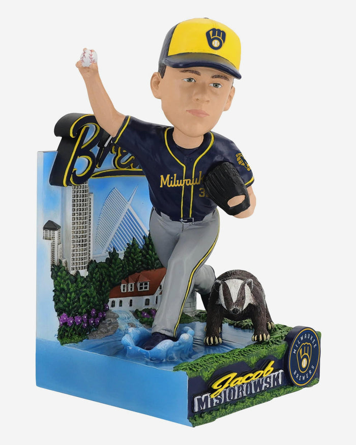 Jacob Misiorowski Milwaukee Brewers Badger State Bobblehead FOCO - FOCO.com