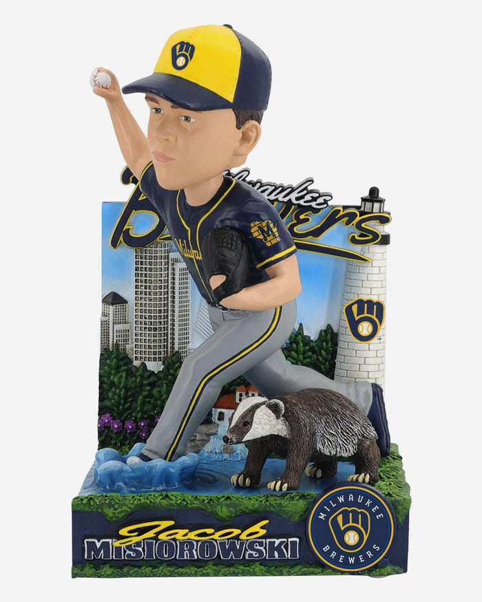 Jacob Misiorowski Milwaukee Brewers Badger State Bobblehead FOCO - FOCO.com