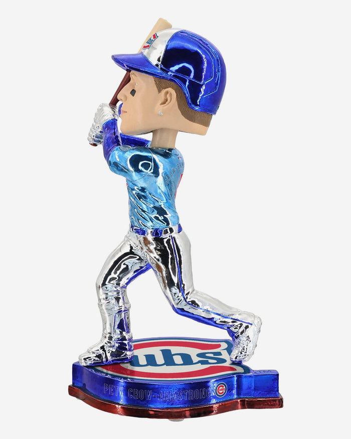 Pete Crow-Armstrong Chicago Cubs Electroplated Edition Bobblehead FOCO - FOCO.com