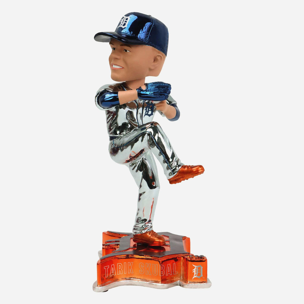 Tarik Skubal Detroit Tigers Electroplated Bobblehead FOCO - FOCO.com