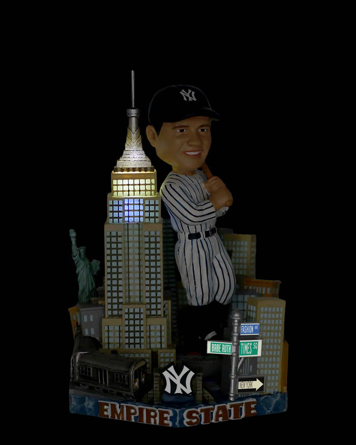 Babe Ruth New York Yankees Empire State Building Light Up Bobblehead FOCO - FOCO.com