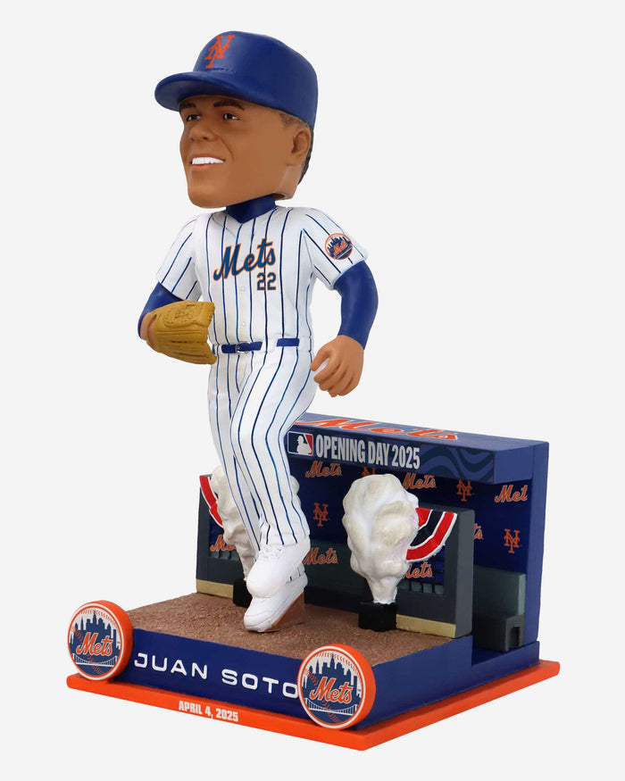 Juan Soto New York Mets 2025 Opening Day Dugout Entrance Bobblehead FOCO - FOCO.com