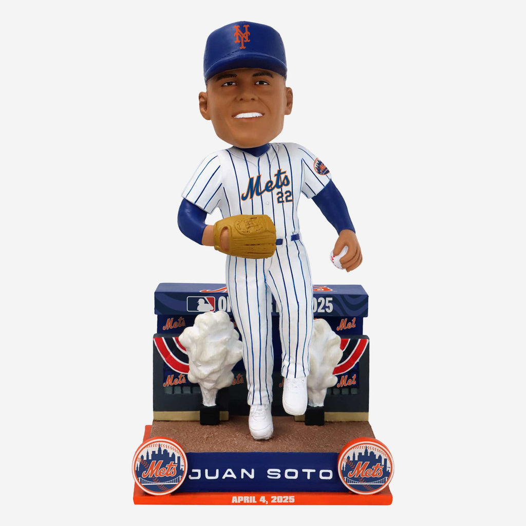 Juan Soto New York Mets 2025 Opening Day Dugout Entrance Bobblehead FOCO - FOCO.com