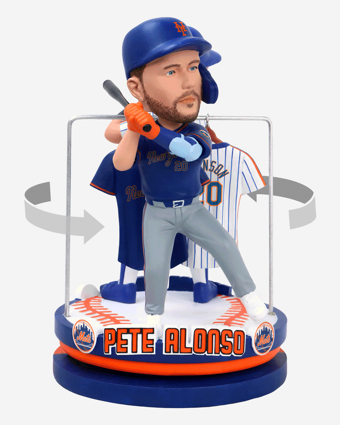 Howard Johnson & Pete Alonso New York Mets Famous 20s Dual Spinning Bobblehead FOCO - FOCO.com