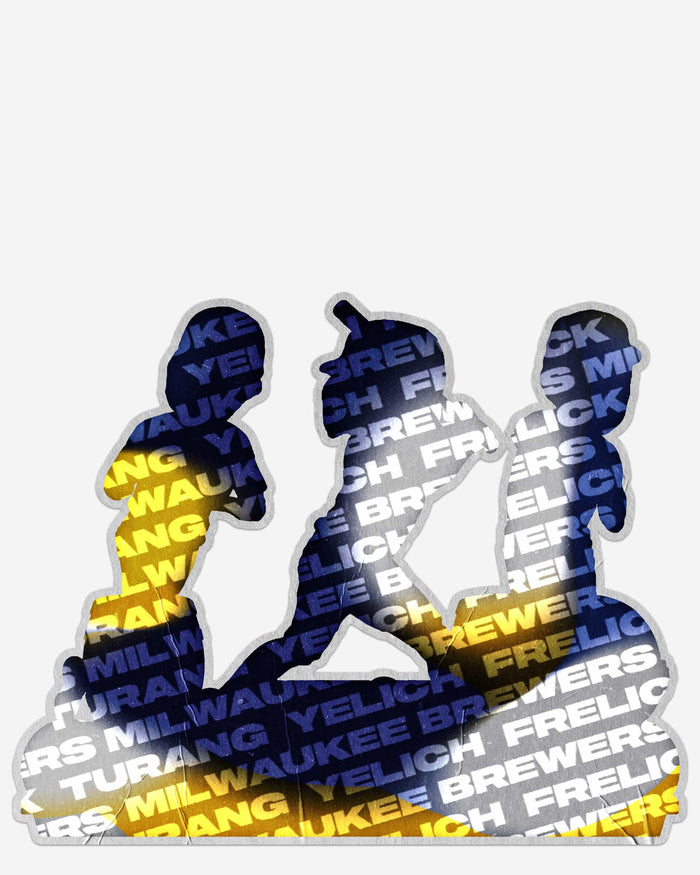 Milwaukee Brewers Franchise Record 14 Consecutive Wins Mini Bobble Scene FOCO - FOCO.com