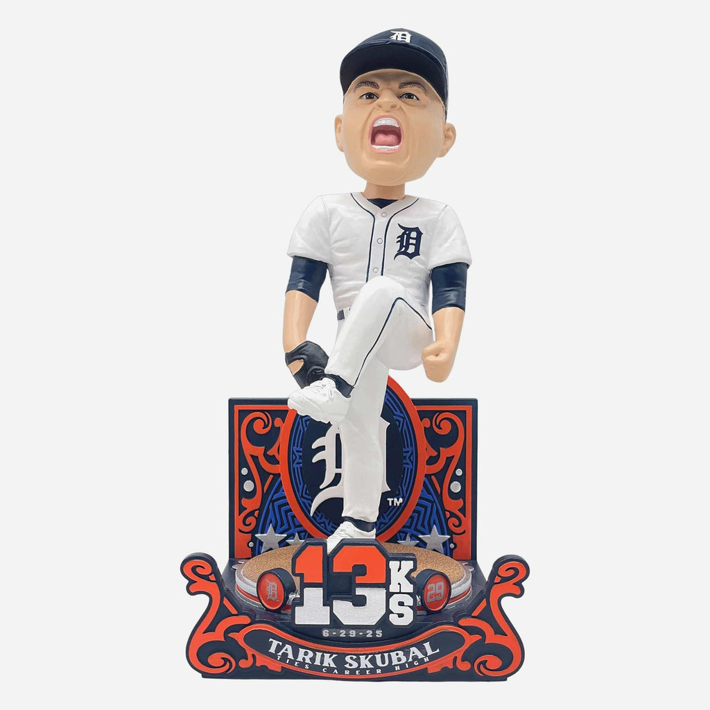 Tarik Skubal Detroit Tigers Career 13 Strikeout Gamebreaker Bobblehead FOCO - FOCO.com