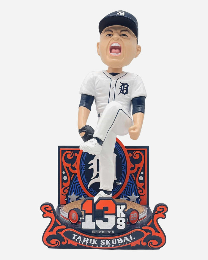 Tarik Skubal Detroit Tigers Career 13 Strikeout Gamebreaker Bobblehead FOCO - FOCO.com
