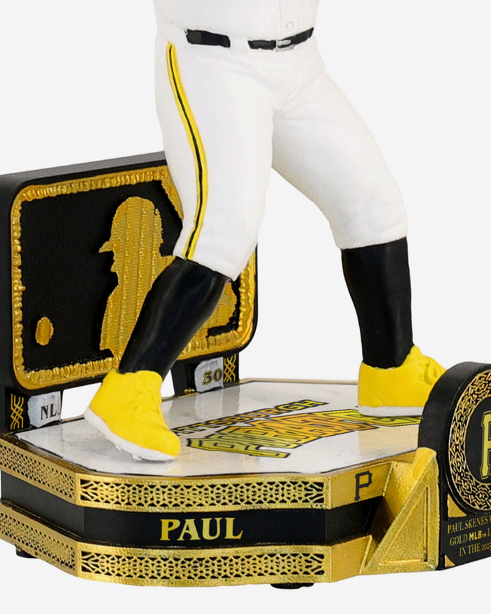 Paul Skenes Pittsburgh Pirates Gold Rush Bobblehead FOCO - FOCO.com