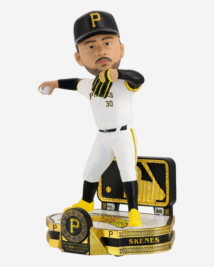 Paul Skenes Pittsburgh Pirates Gold Rush Bobblehead FOCO - FOCO.com