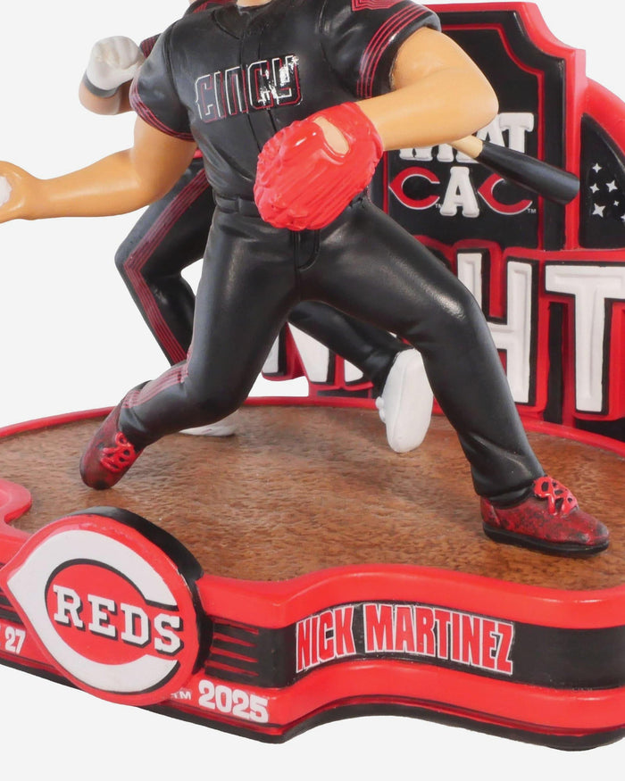 Nick Martinez & Spencer Steer Cincinnati Reds Gamebreaker Mini Bobblehead Scene FOCO - FOCO.com