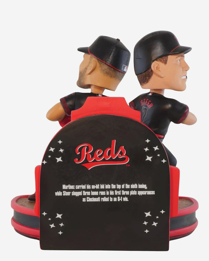 Nick Martinez & Spencer Steer Cincinnati Reds Gamebreaker Mini Bobblehead Scene FOCO - FOCO.com