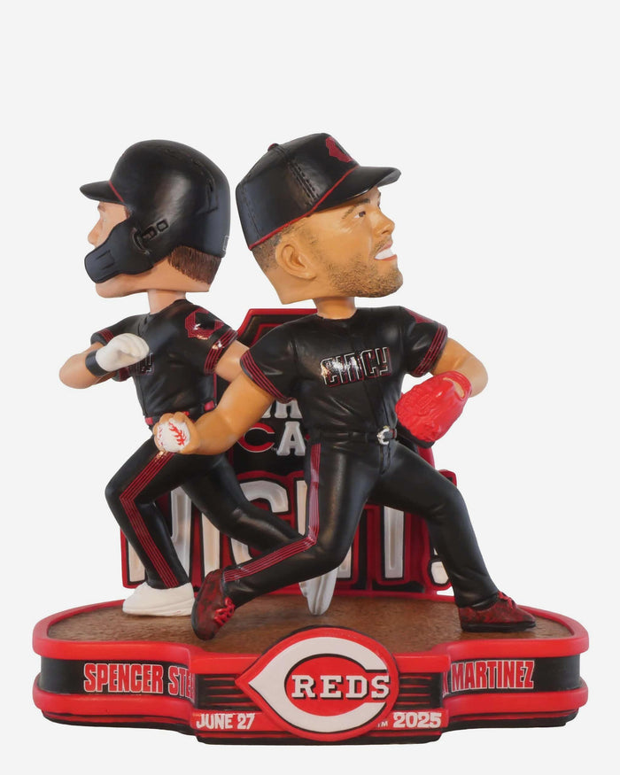 Nick Martinez & Spencer Steer Cincinnati Reds Gamebreaker Mini Bobblehead Scene FOCO - FOCO.com