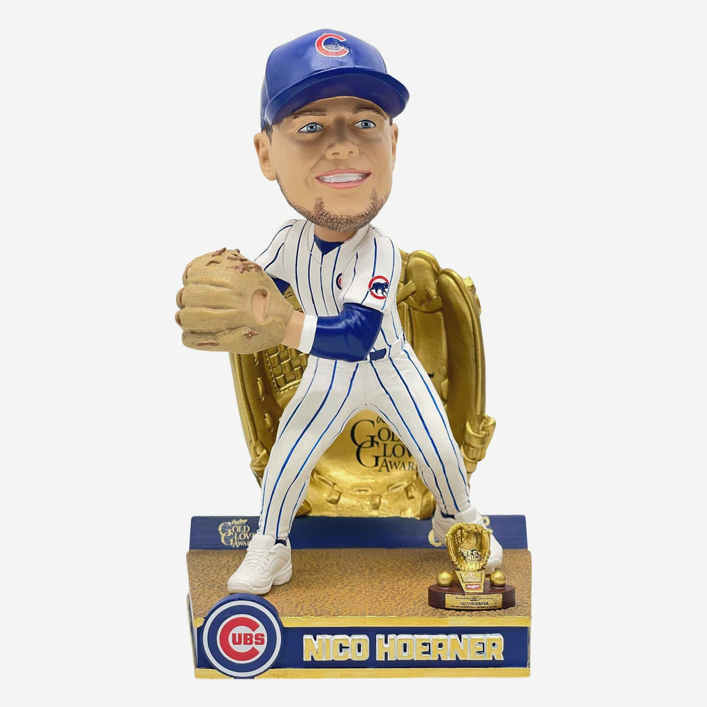 Nico Hoerner Chicago Cubs 2025 Gold Glove Bobblehead FOCO - FOCO.com