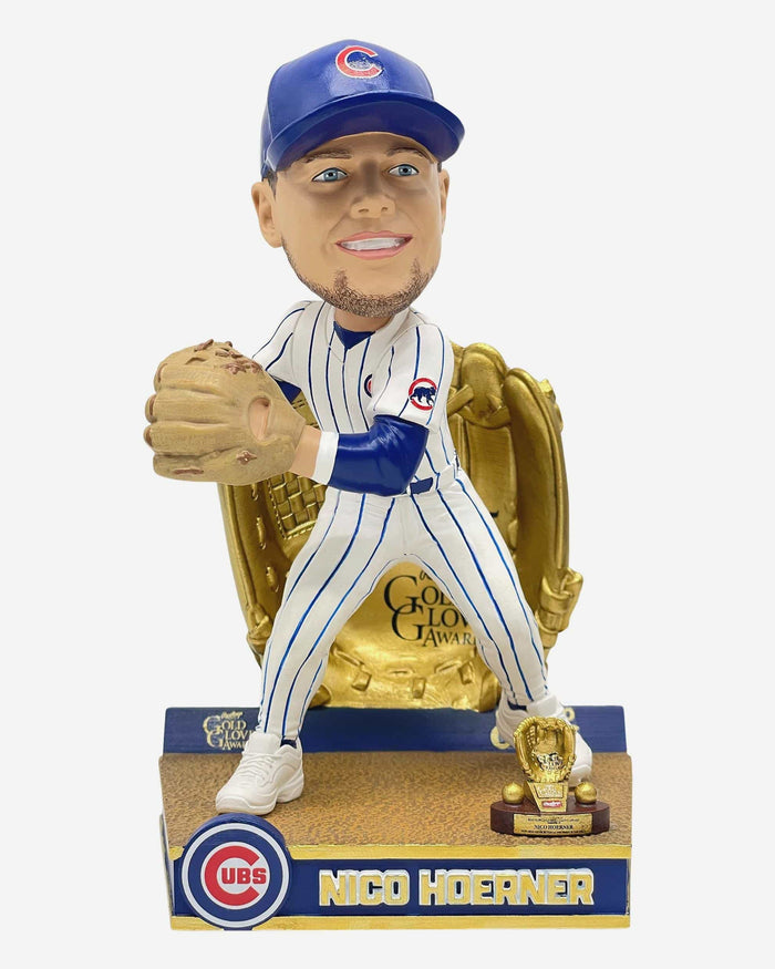 Nico Hoerner Chicago Cubs 2025 Gold Glove Bobblehead FOCO - FOCO.com