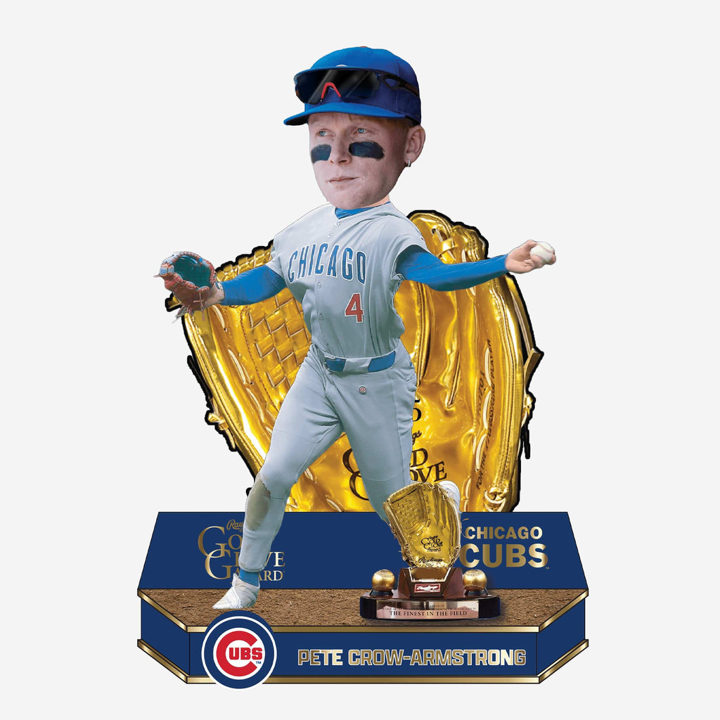 Pete Crow-Armstrong Chicago Cubs 2025 Gold Glove Bobblehead FOCO - FOCO.com