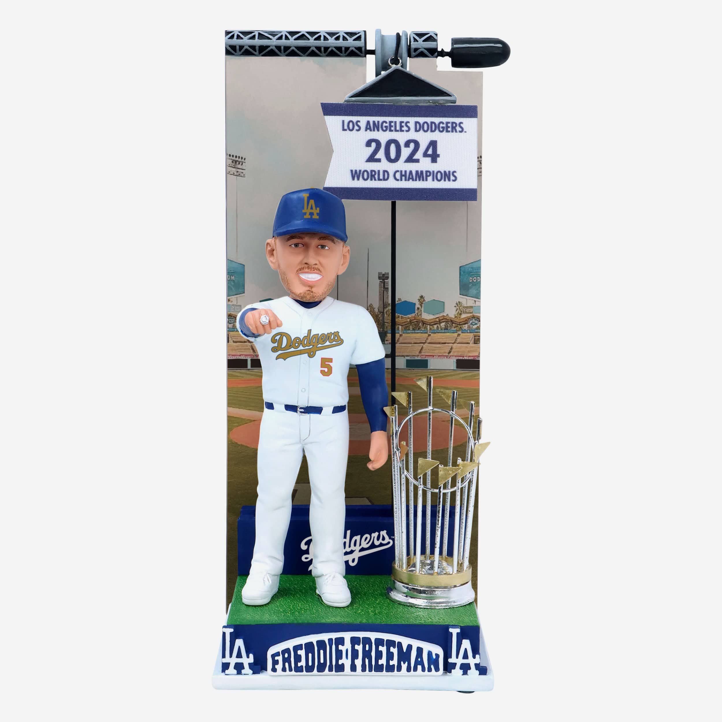 Freddie Freeman Los Angeles Dodgers 2024 Banner Raising Bobblehead