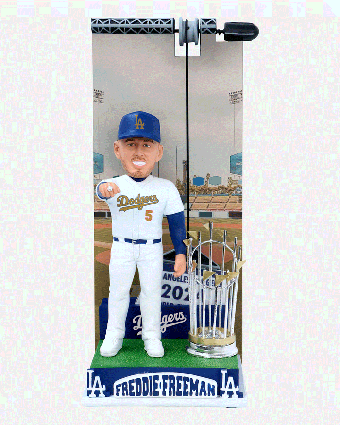 Freddie Freeman Los Angeles Dodgers 2024 Banner Raising Bobblehead FOCO - FOCO.com