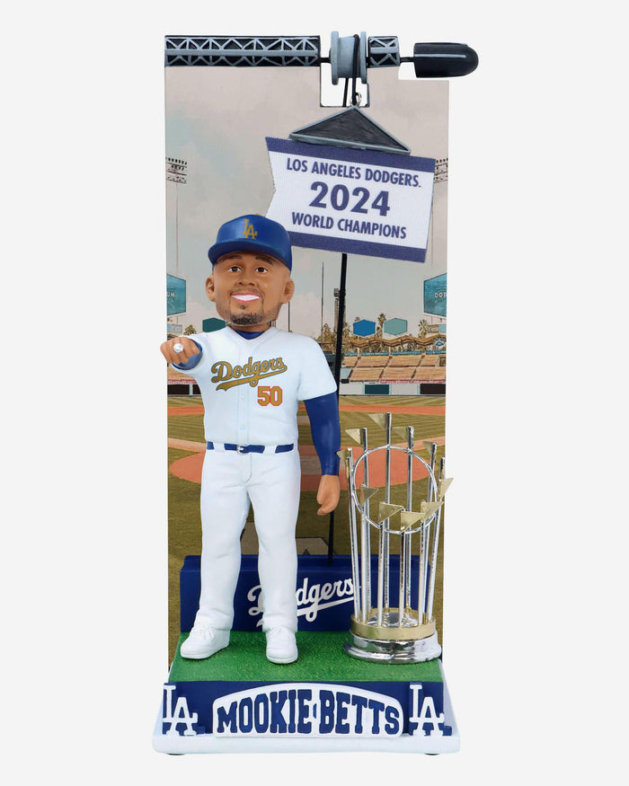 Mookie Betts Los Angeles Dodgers 2024 Banner Raising Bobblehead FOCO - FOCO.com