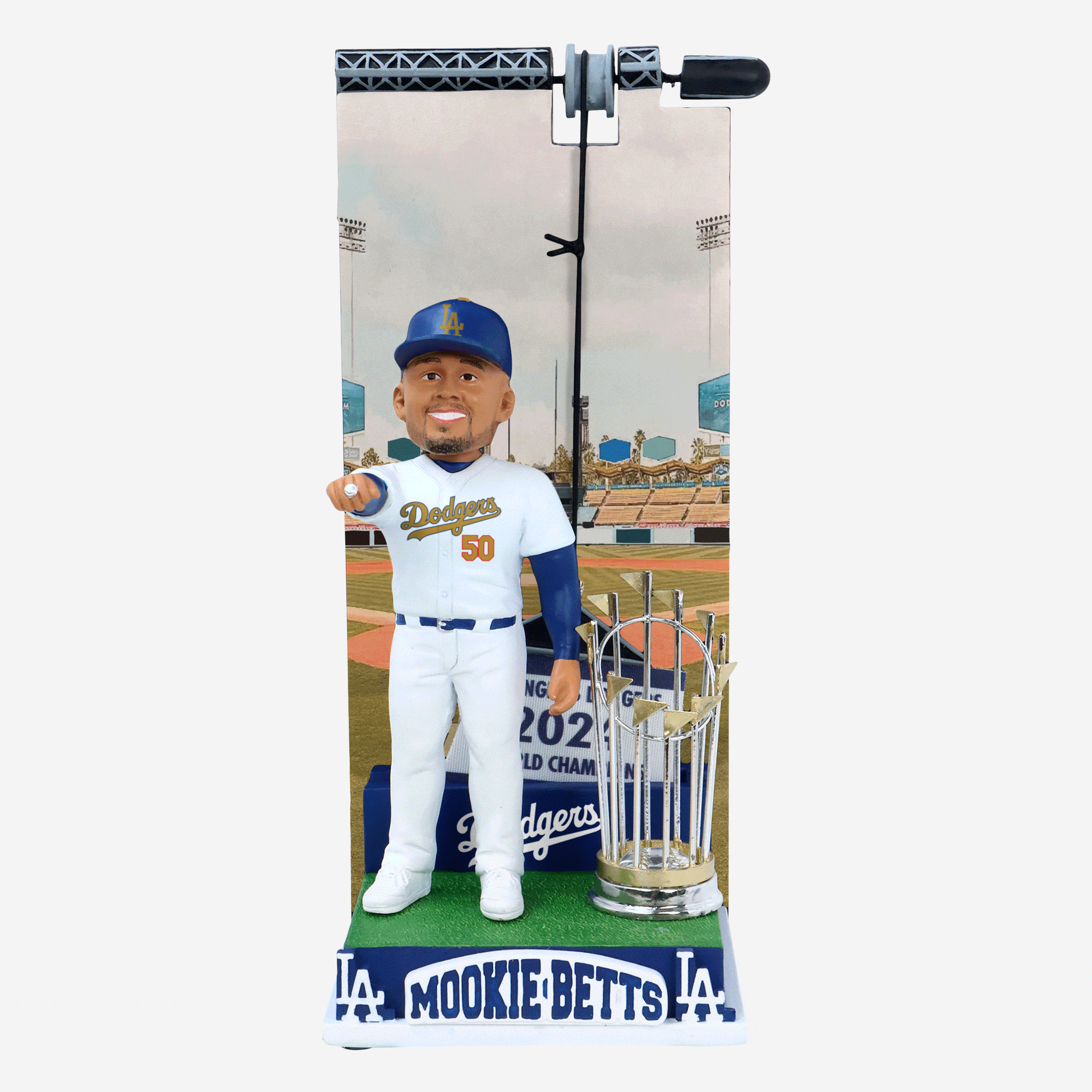 【新品未使用】Mookie Betts ボブルヘッド Dodgers Mookie Betts Los Angeles Dodgers 2024 World Series Champions
