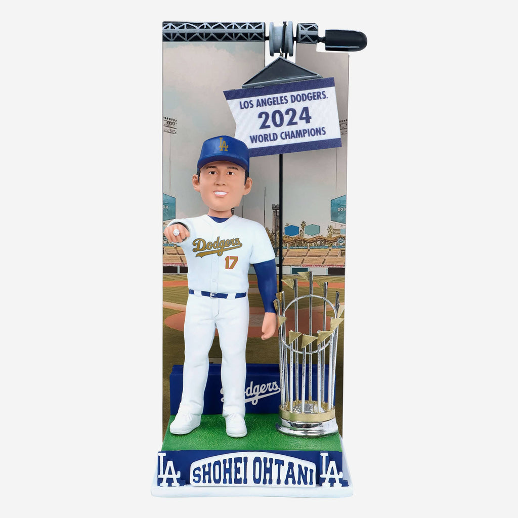 Shohei Ohtani Los Angeles Dodgers 2024 Banner Raising Bobblehead FOCO - FOCO.com
