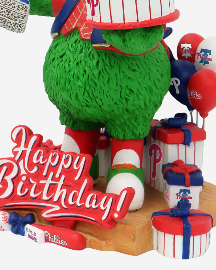 Phillie Phanatic Philadelphia Phillies 2025 Birthday Mascot Bobblehead FOCO - FOCO.com
