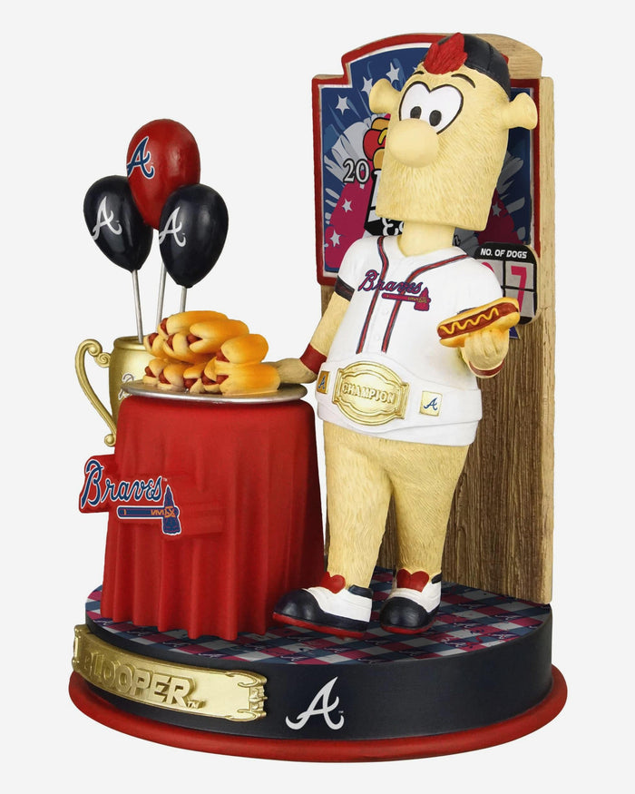 Blooper Atlanta Braves Hot Dog Eating Contest Bobblehead FOCO - FOCO.com