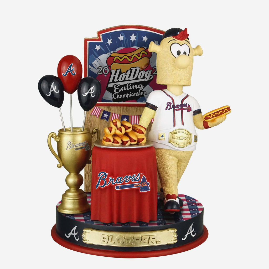 Blooper Atlanta Braves Hot Dog Eating Contest Bobblehead FOCO - FOCO.com