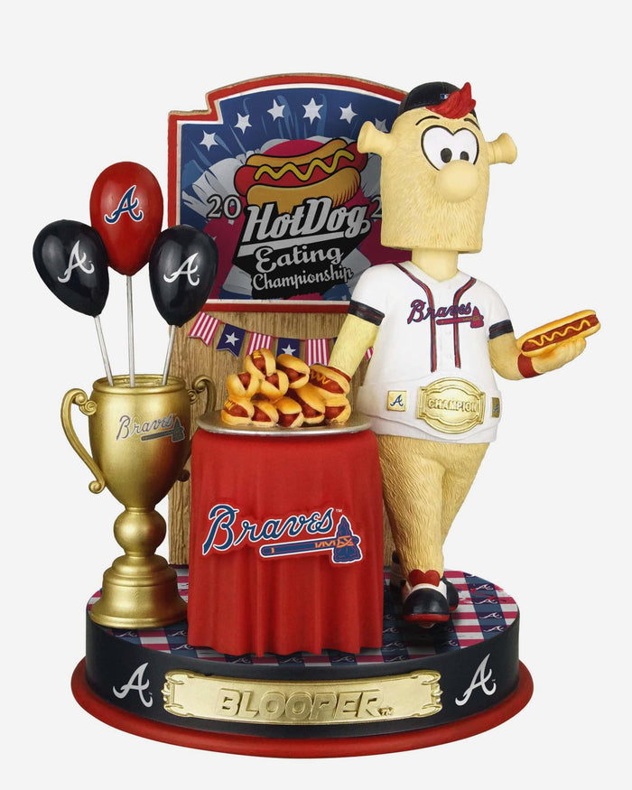 Blooper Atlanta Braves Hot Dog Eating Contest Bobblehead FOCO - FOCO.com
