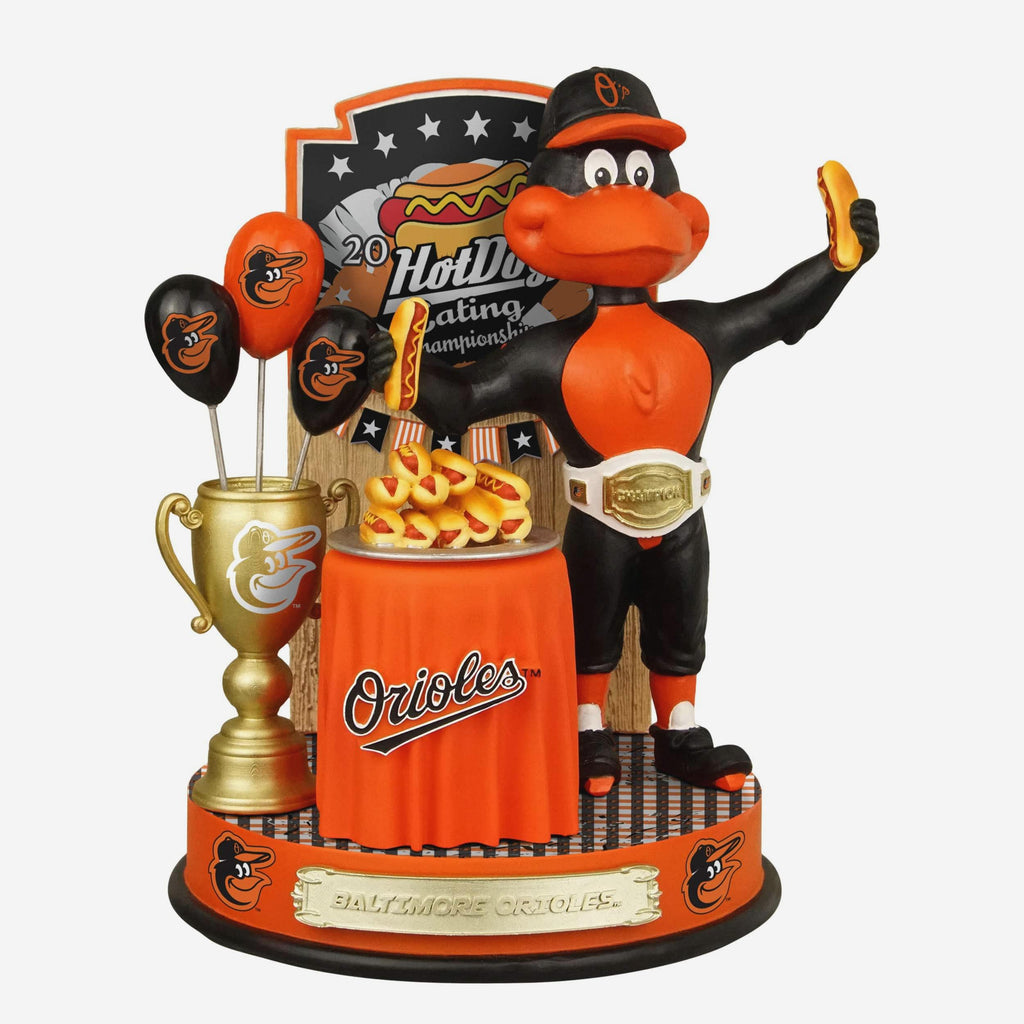 The Oriole Bird Baltimore Orioles Hot Dog Eating Contest Bobblehead FOCO - FOCO.com