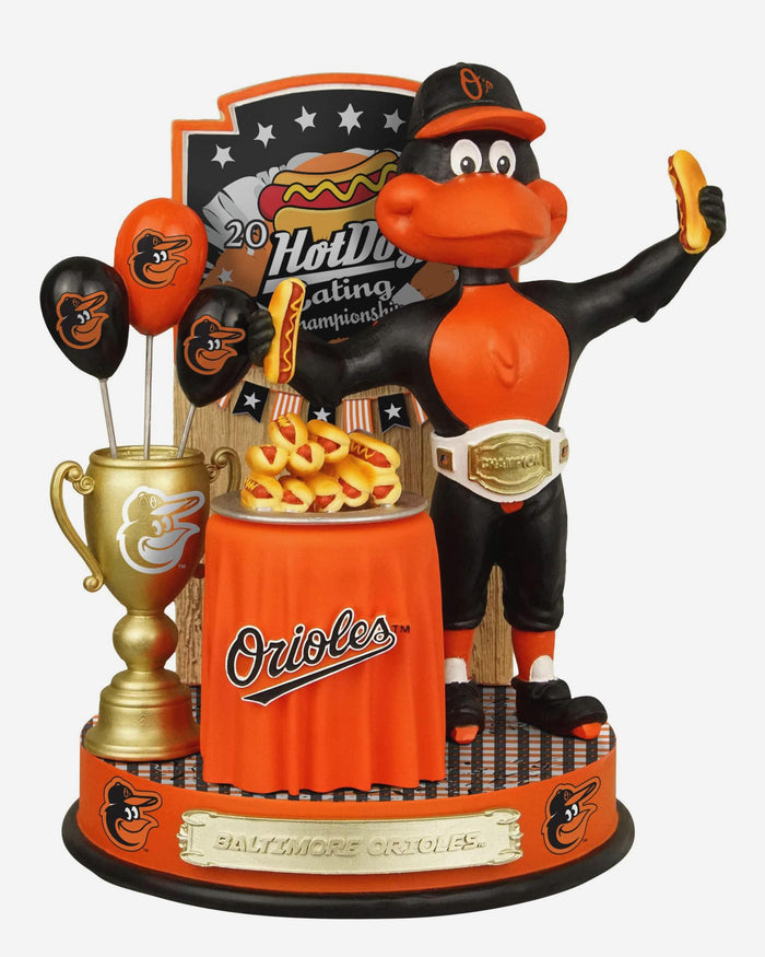 The Oriole Bird Baltimore Orioles Hot Dog Eating Contest Bobblehead FOCO - FOCO.com