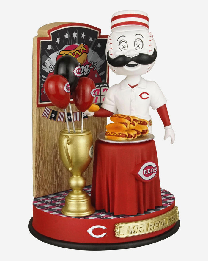 Mr Redlegs Cincinnati Reds Hot Dog Eating Contest Bobblehead FOCO - FOCO.com